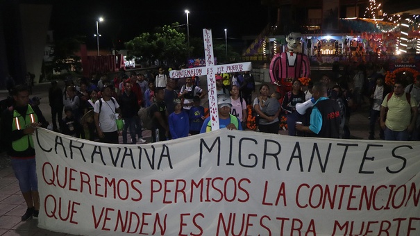 caravana migrantes chiapas mexico