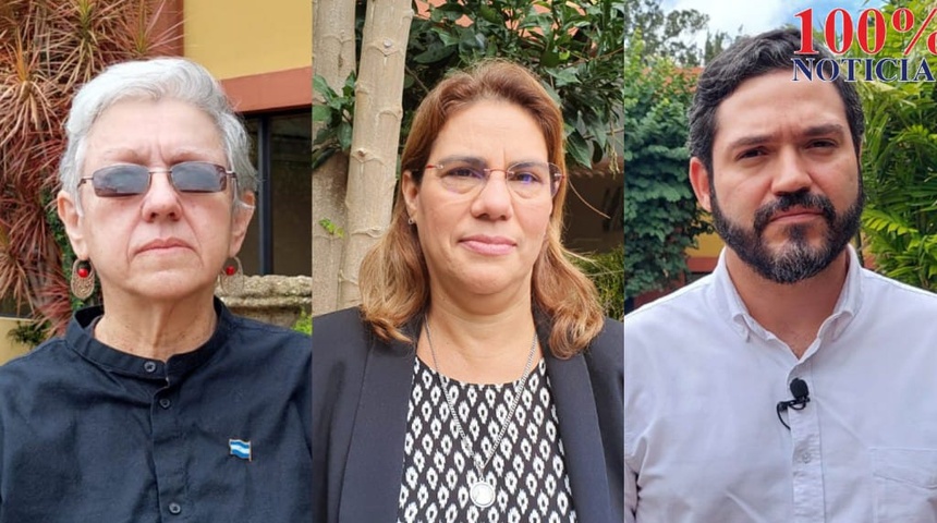 Ana Quirós, Elvira Cuadra y Jesús Tefel