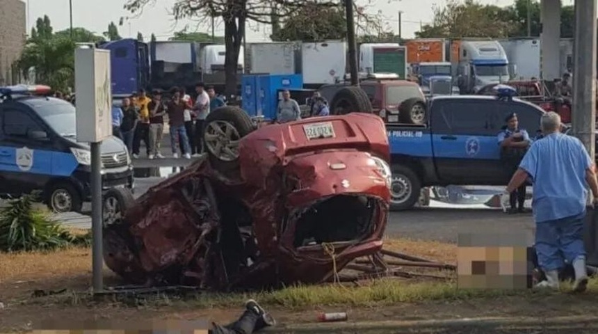 accidente deja 4 muertos en managua