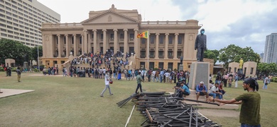 manifestantes palacio presidencial sri lanka