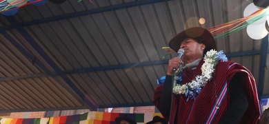 evo morales discurso marcha la paz bolivia