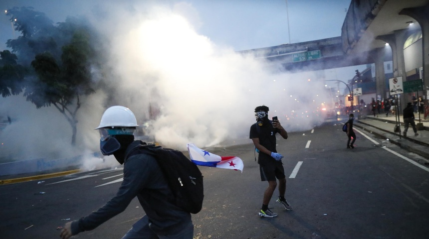 protestas panama contra contrato minero