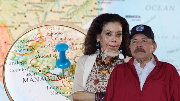 mapa de nicaragua con ortega murillo