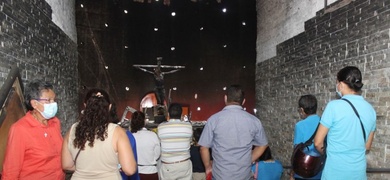 imagen sangre cristo quemada catedral managua