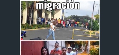 Migración y extranjeria con solicitantes de tramites este lunes