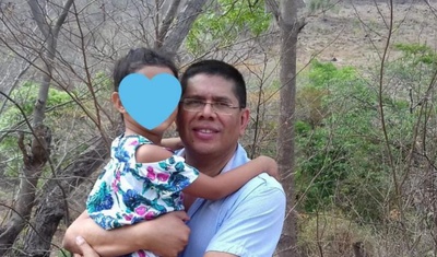 Miguel Mendoza y su hija