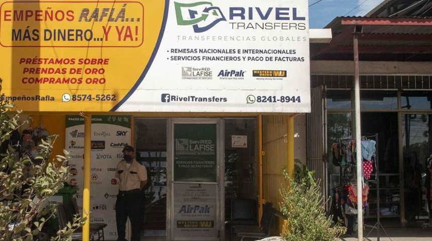 fachada sucursal de remesas managua