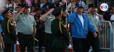 daniel ortega con ejercito nicaragua