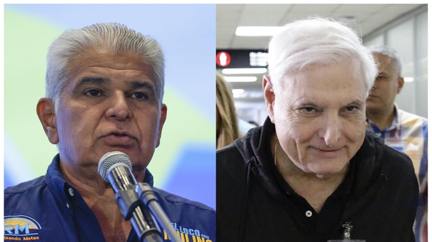 presidente electo panama junto expresidente martinelli