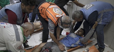 palestino herido franja gaza