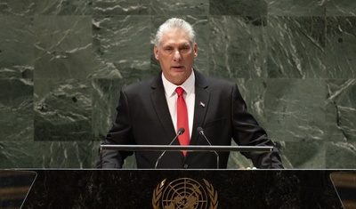 miguel diaz canel denuncia sanciones onu