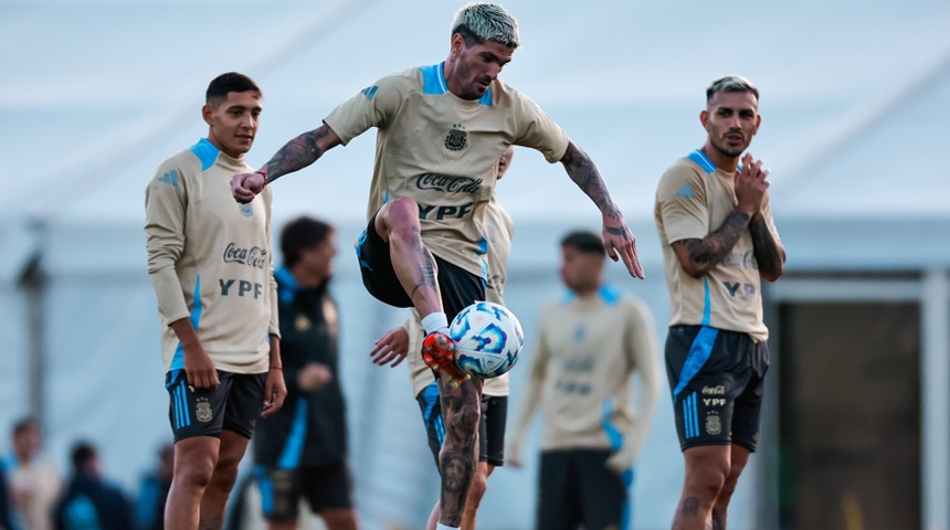 rodrigo de paul entrenamiento equipo argentina