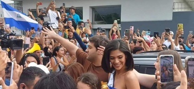 sheynnis palacios fue despedida aeropuerto nicaragua