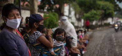 población de guatemala con mascarillas