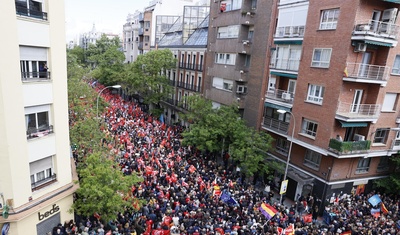 manifestaciones espana a favor pedro sanchez