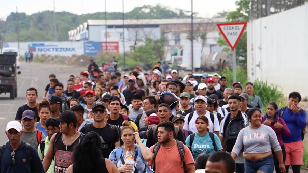 caravana migrantes mexico eeuu