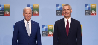 secretario otan junto presidente joe biden