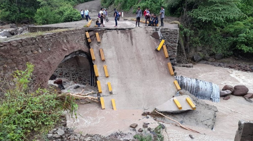 puente colapsa en Estelí lluvias