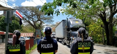 frontera costa rica nicaragua policía migracion