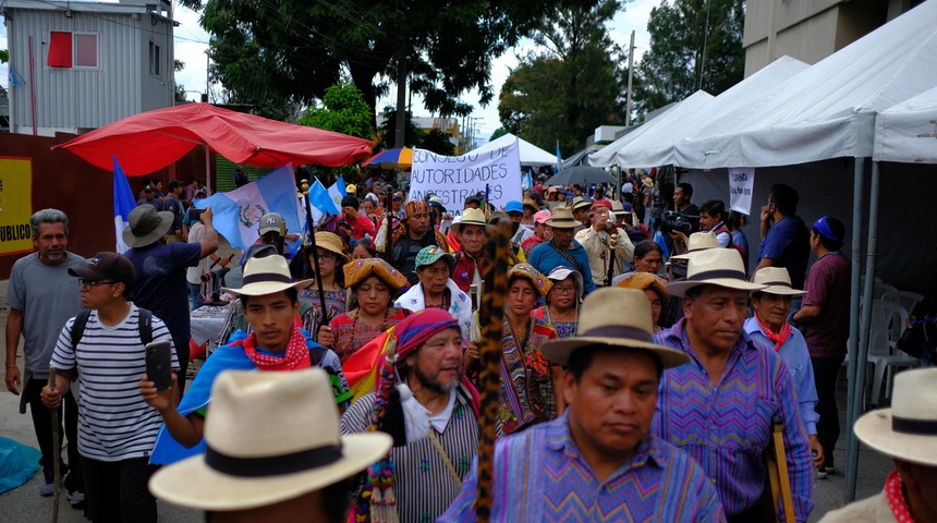 ciudadanos indigenas guatemala protestan