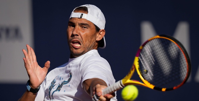 entrenamiento tenista rafael nadal