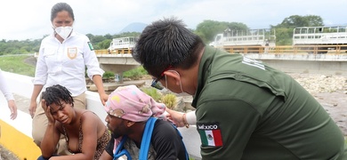 inm migrantes abandonados tractocamion embarcacion mexico