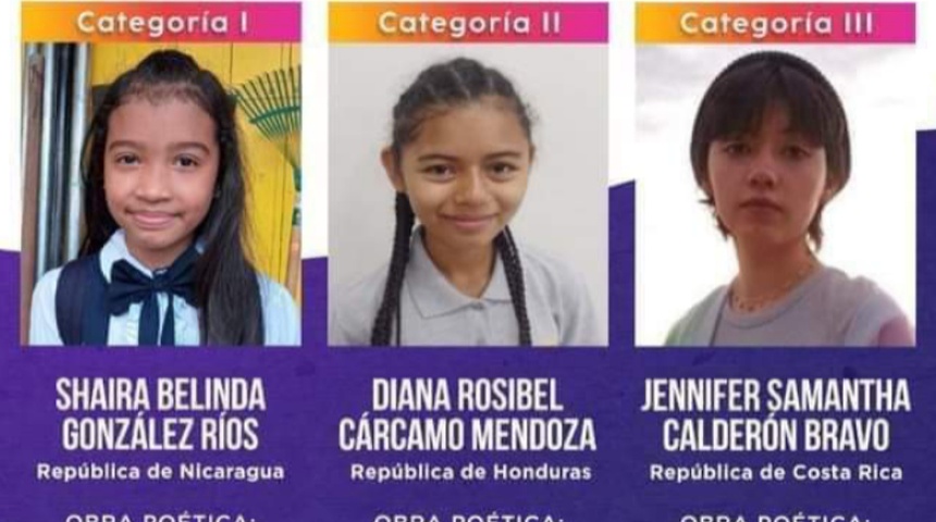 ganadores del concurso de poesía Rubén Darío 2022