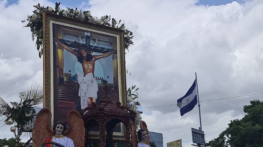 procesion sangre de  cristo managua