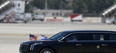 Llegada del presidente de EEUU, Joe Biden, a Israel.