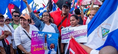 marcha de trabajadores del estado nicaragua