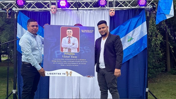 exiliados nicaragua celebran fiestas patrias