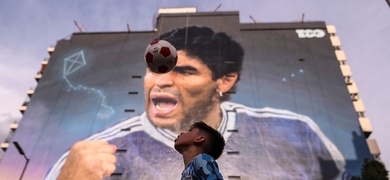 mural diego armando maradona efe