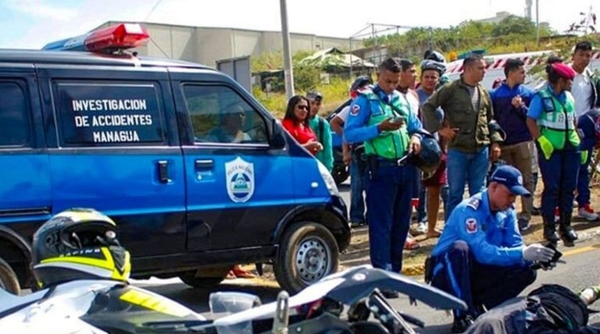 policia nacional transito nicaragua investiga accidente