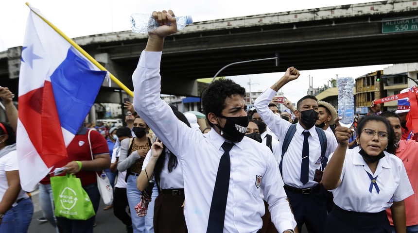 protestas en ciudad de panama