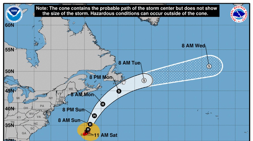 tormenta tropical ernesto atlantico