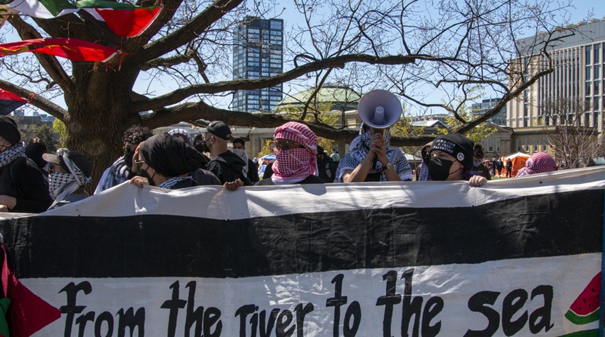 estudiantes universidad canada protestan propalestina