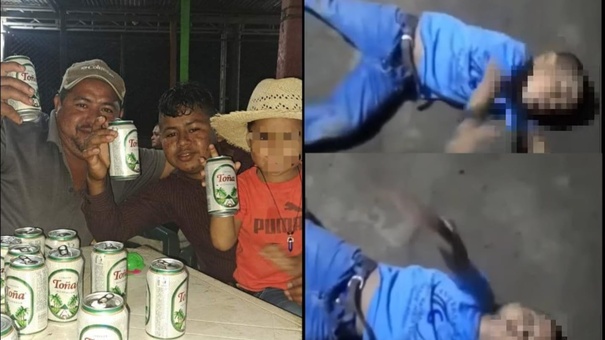 hombre acusado de dar alcohol a su hijo menor de edad.