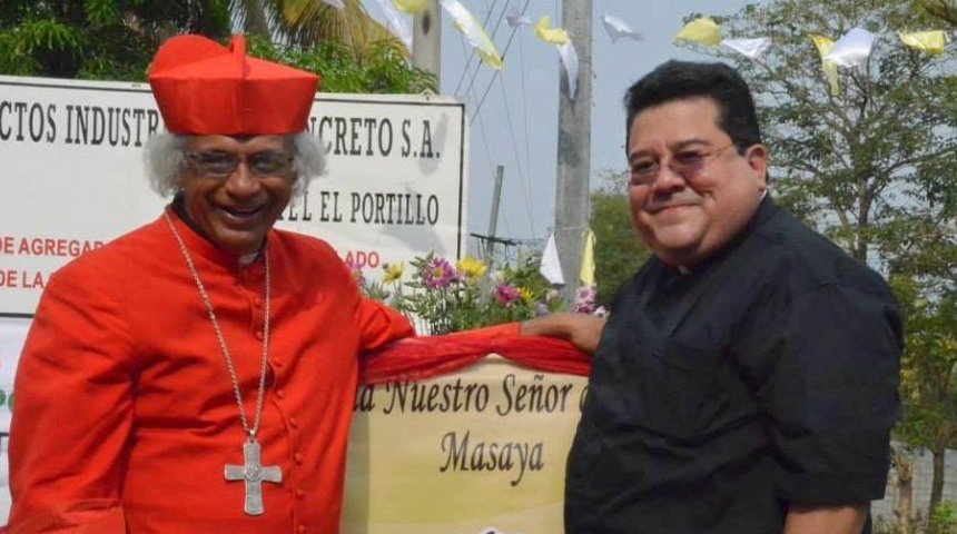 cardenal leopoldo brenes y monseñor pablo villafranca