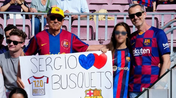 despedida jugador sergio busquet barcelona