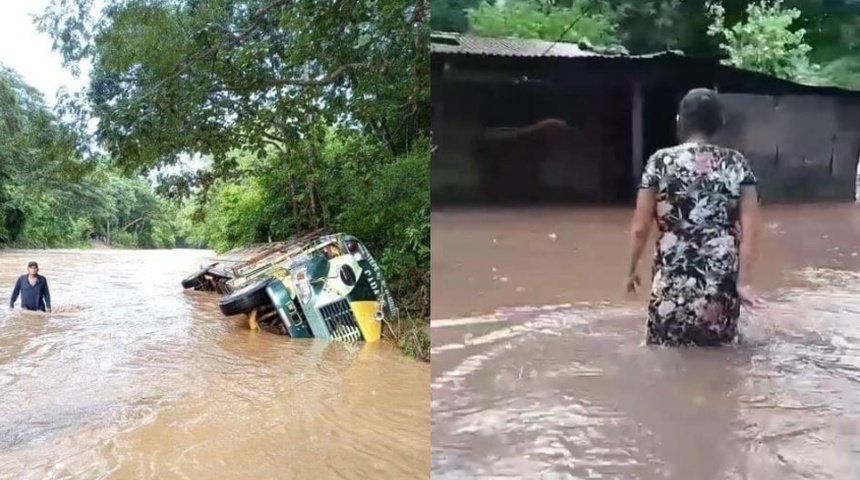 bus rivas arrastrado corrientes lluvias nicaragua