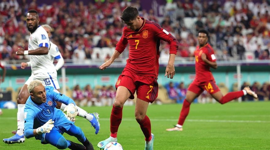 alvaro morales y keylor navas catar