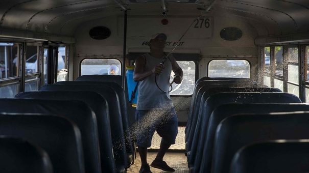 coronavirus nicaragua parada bus efe