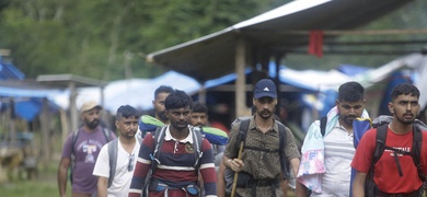 migrantes campamento darien