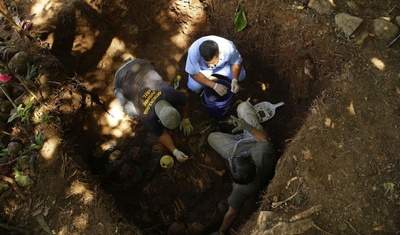 exhumacion cuerpos el salvador