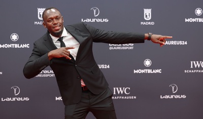 exatleta usain bolt competir kylian mbappe