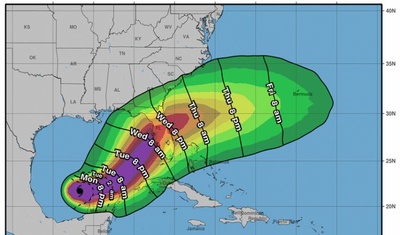 trayectoria huracan milton impacto florida eeuu