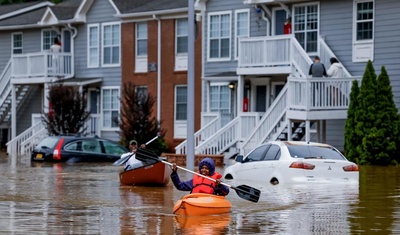 huracan helene inundaciones atlanta georgia