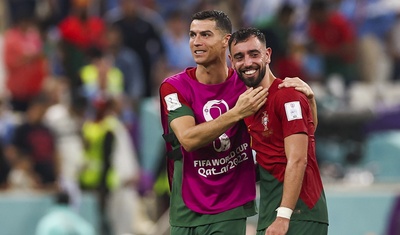 cristiano ronaldo y bruno fernandez portugal