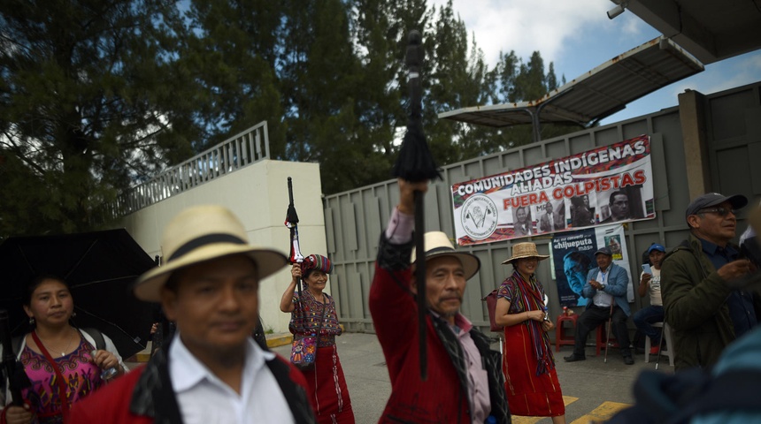 protestas frente ministerio publico guatemala