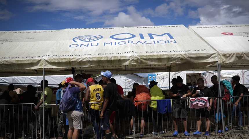 estacion temporal de recepción de migrantes